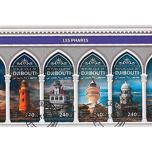 Timbres Thèmatiques Djibouti Phares Oblitérés