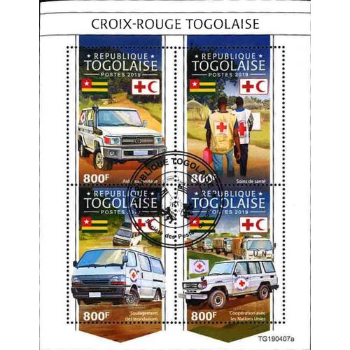 Timbres Thématiques Togo Croix Rouge Oblitérés