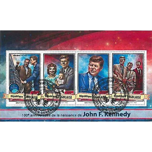 Timbres Thèmatiques Togo Kennedy Oblitérés