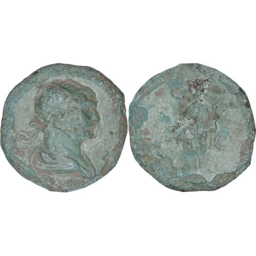 Rome - Dupondius De Trajan - Revers Avec Déesse Portant Une Corne D'abondance - Belle Partine Verte - 01-216