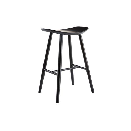 Tabouret De Bar Bois Noir 65 Cm Demory
