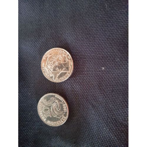 2 Pieces De 10 F