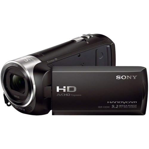 Sony Handycam HDR-CX240E - Caméscope - 1080p - 2.51 MP - 27x zoom optique - Carl Zeiss - carte Flash - noir