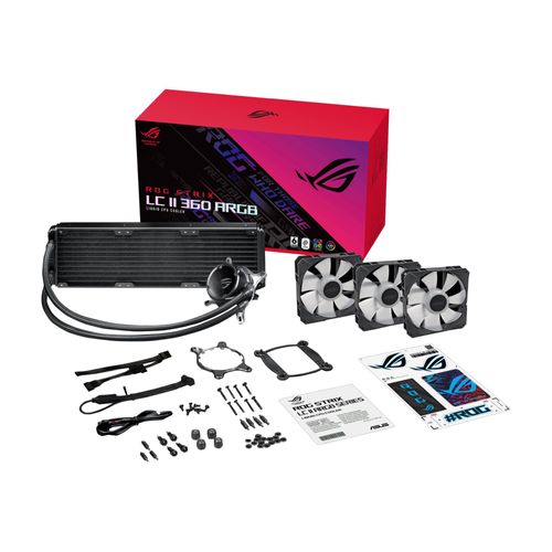 ASUS ROG STRIX LC II 360 ARGB - Système de refroidissement liquide de processeur - Taille de radiateur : 360 mm - (pour : LGA1156, LGA1155, LGA2011, LGA1150, LGA2011-3, LGA1151, AM4, LGA2066...