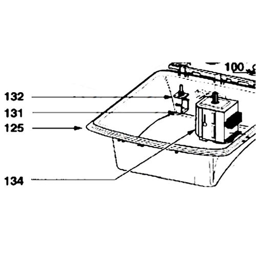 Cache manchette Lave-linge (WT6105600 55X3747 FAGOR THOMSON BRANDT VEDETTE MASTERCOOK PROLINE)