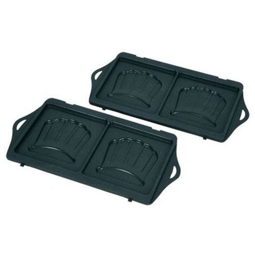 Jeu de plaques à croque-monsieur Gaufrier croque-monsieur (SS-203201 MOULINEX)