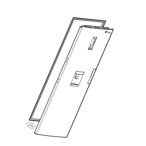 Joint de porte ( partie réfrigérateur ) Réfrigérateur congélateur (ADX73591425 LG)