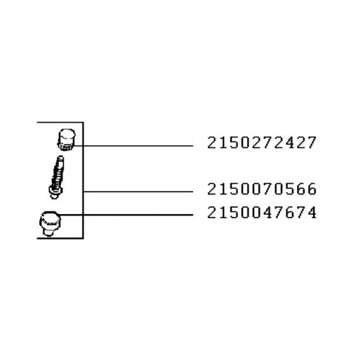 Indicateur de pression (repère 2150272427) Cocotte-minute (2150272427 SILIT)