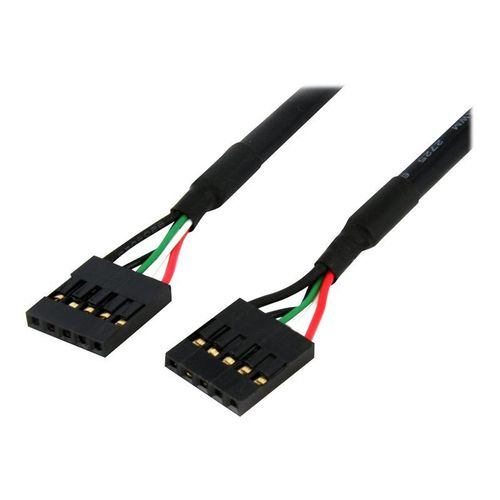 StarTech.com Cable adaptateur interne de carte mere 60 cm 5 broches USB IDC F/F - Câble USB - IDC 5 broches (F) pour IDC 5 broches (F) - USB 2.0 - 60.7 cm - noir