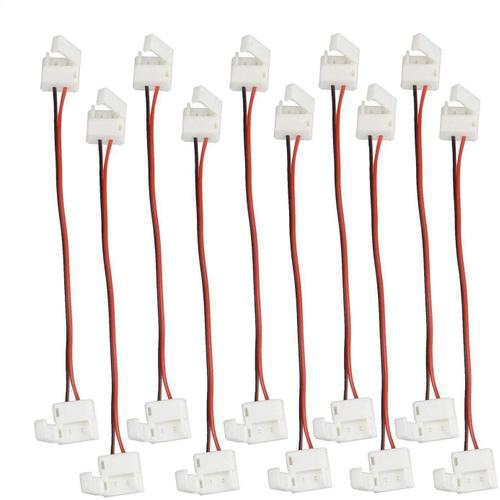 10 Cables Connection Raccord Rallonge Pour Ruban Led 5050 10mm