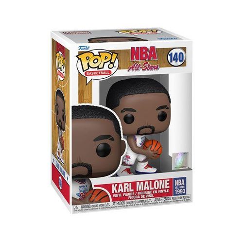 Nba Legends Pop! Basketball Vinyl Figurine Karl Malone (White All Star Uni 1993) 9 Cm
