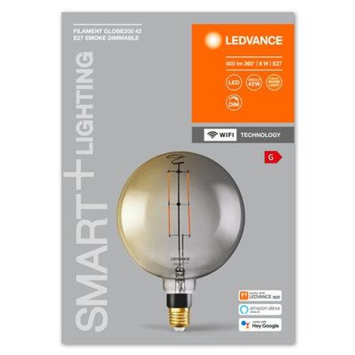 Ledvance - Smart+ Filament Globe Dimmable 42 6 W/2500 K E27