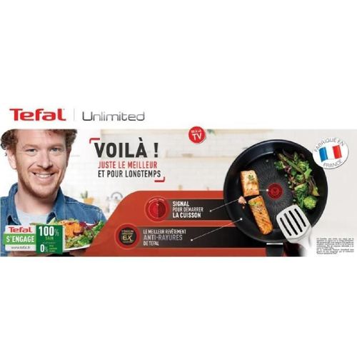 Poêle Unlimited 28 Cm Induction Revêtement Antiadhésif Anti-Rayures G2550602 Tefal - La Poêle