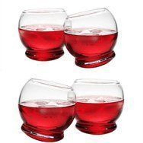 Normann Copenhagen Rocking Glass Jeu De 4 Pièces Transparent