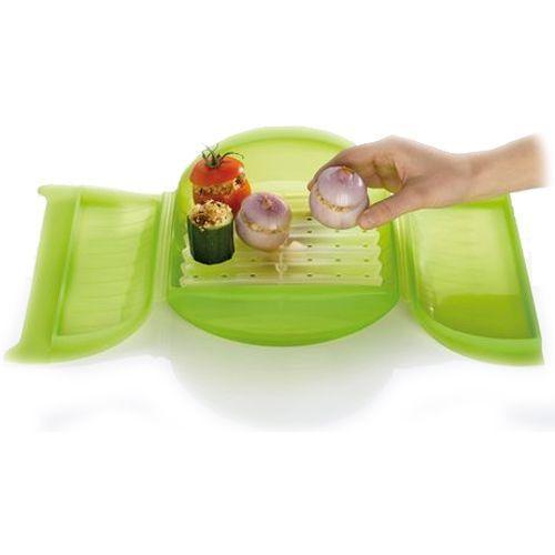 Lekue - Papillote Silicone Coffret Vapeur 27,5x21cm Vert - 3402600v09u004