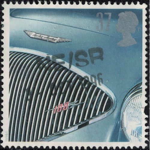 Royaume Uni 1996 Oblitéré Used Phare Et Calandre Voiture Austin Healey 100 Y&t Gb 1917 Su