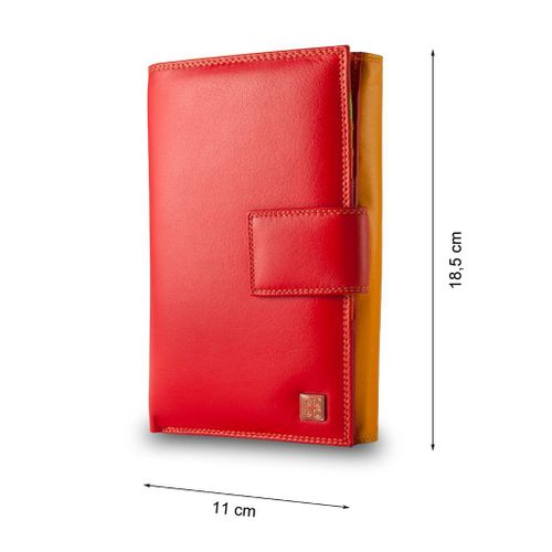 Dudu - Portefeuille En Cuir - Colorful Collection - Giava - Rouge
