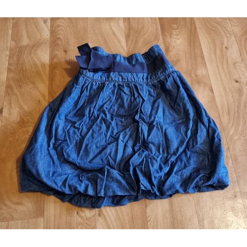 Jupe En Jean Bleu Avec N?Ud À La Taille Verbaudet Taille 8 Ans