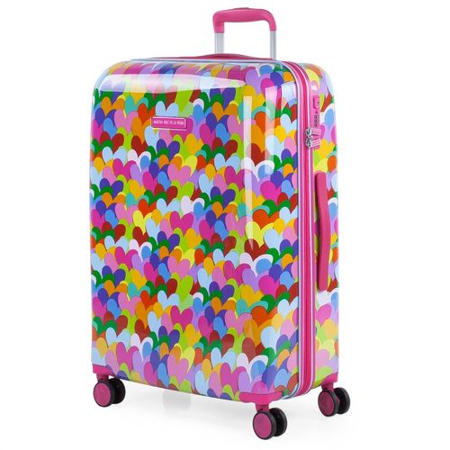 Valise De Voyage 4 Roues Pivotantes. Polycarbonate Imprimé. Moyen. Rigide Confortable Et Léger. Cadenas Tsa. Belle Conception. 131160