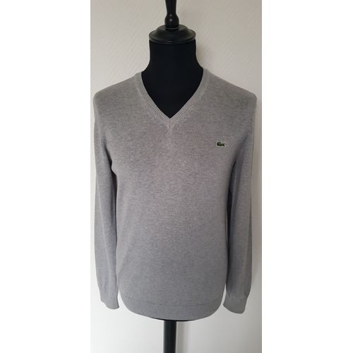 Pull Col V Gris Lacoste