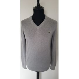 Pull Col V Gris Lacoste
