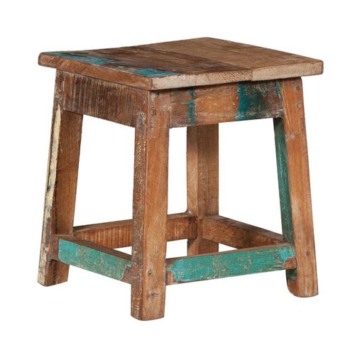 Banc En Teck Recyclé En Bois Carré
