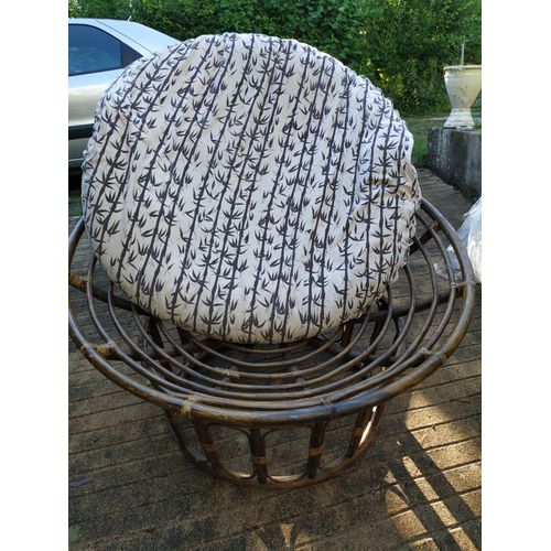 Fauteuil "Papasan" En Rotin Thaïlandais