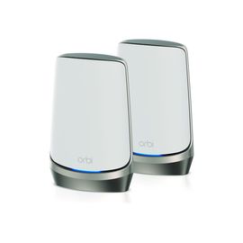 NETGEAR Orbi 960 Series RBKE962 - Système Wi-Fi - (routeur, rallonge) - jusqu'à 5 000 pieds carrés - maillage 10GbE, 2.5GbE - Wi-Fi 6 - Quadribande