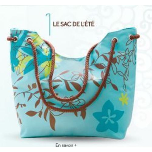 Sac À Main Bleu Turquoise Et Marron