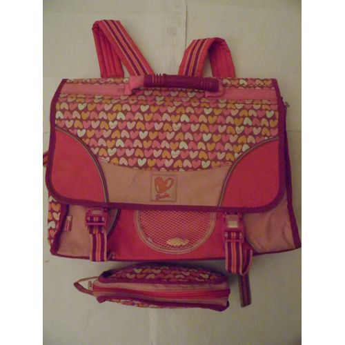 Sac A Dos Cartable + Trousse Crayon, Barbie Collection