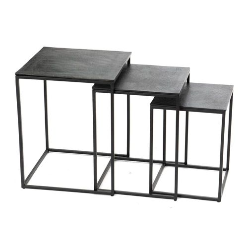 Set De 3 Bouts De Canapé Noir