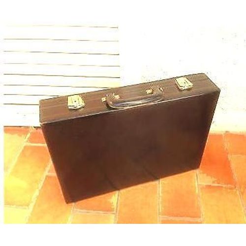 Valisette Attachecase  Cuir - Marron - Attache Case, Porte Documents Rigide  Cuir Fauve Bagage D Affaire Elegant En Cuir Attachés-Case