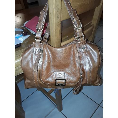 Sac À Bandoulière Arthur & Aston Multipoches Cuir Marron