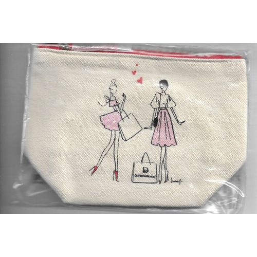 Petite Trousse De Maquillage En Coton