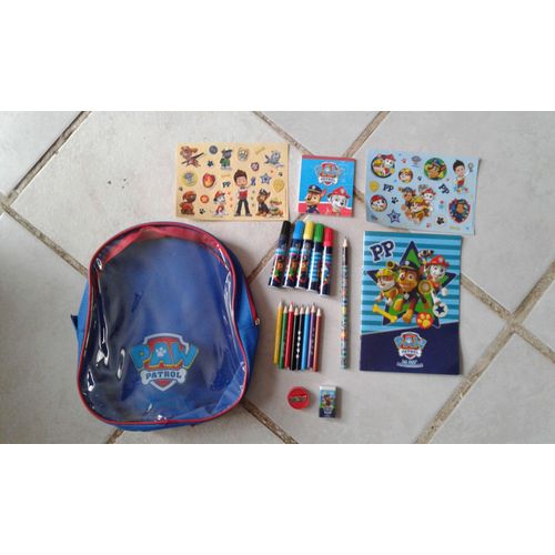 Petit Sac À Dos Paw Patrol Avec Kit De Coloriage Et Stickers