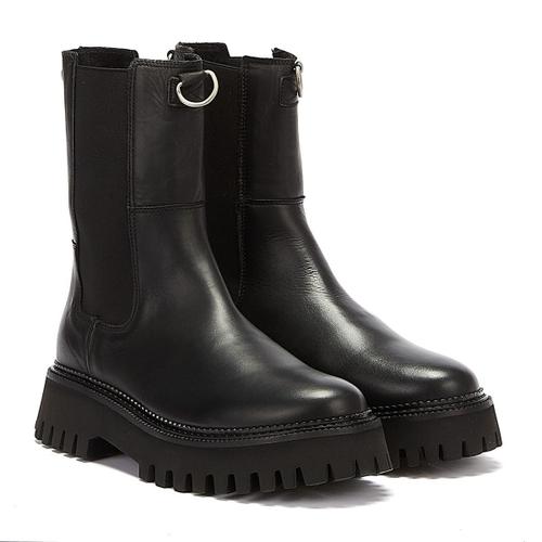 Bronx Groovy High Chelsea Bottes Noires Pour Femmes