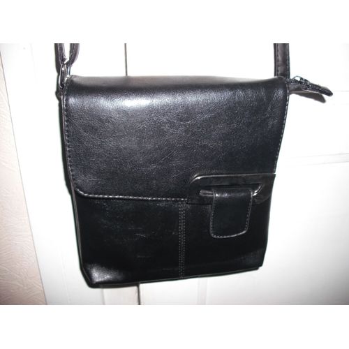 Sac À Main Noir Simili Cuir Neuf