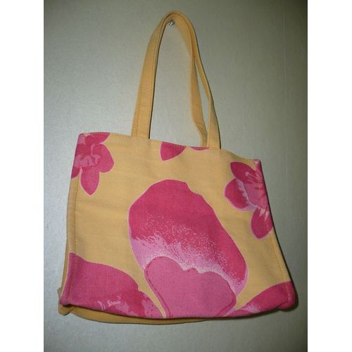 Sac À Main En Toile Coton La Tête Au Cube