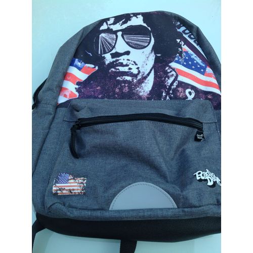 Sac À Dos Quo Vadis Jimmy Hendrix Polyester Gris