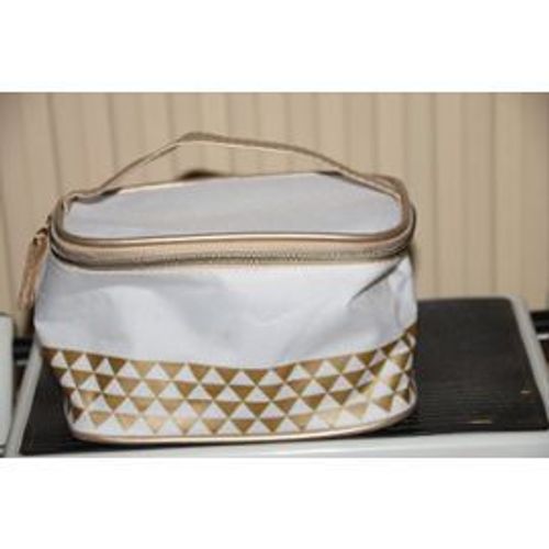 Trousse À Maquillage Yves Rocher Trousse Synthétique Beige & Dorée
