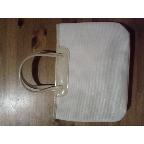 Sac À Main En Tissu Blanc