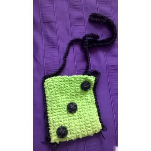 Sac À Bandoulière Mini Sac Sacoche Coton Vert