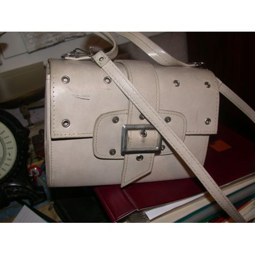 Sac À Main Beige Ancien Vintage