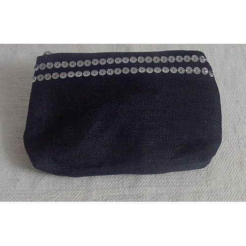 Trousse À Maquillage Noire Avec Sequins Argentés Yves Rocher