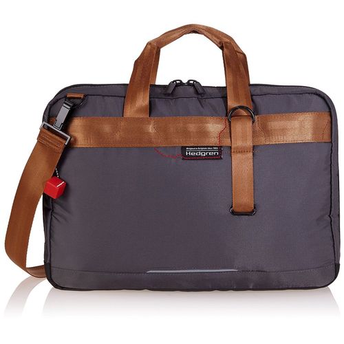 Sac Bandoulière Luxe Sacoche Tablette Ou Portable 13" Hedgren Hnw6/665-01 4. L Nylon Gris Foncé