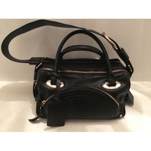 Sac Main Lancel Cuir Noir