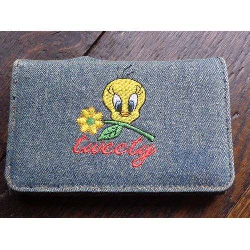 Porte Monnaie Looney Tunes Tweety Neuf En Jean