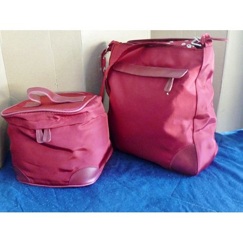 Sac À Main À Bandoulière Et Vanity Rouge