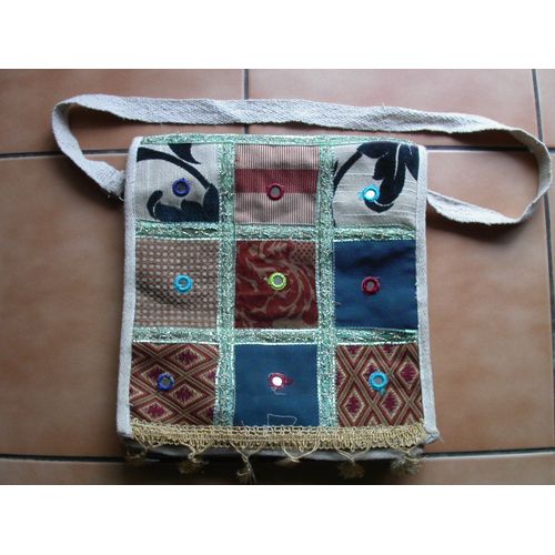 Besace À Rabat Ethnique Hippie Chic Patchwork Indien