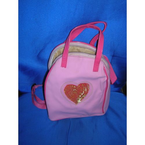 Sac À Dos Rose 17 X 22 Cm.